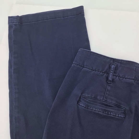 Pilcro The Letterpress Wide Leg Blue Pants Exposed Buttons Size 26 - Picture 13 of 15